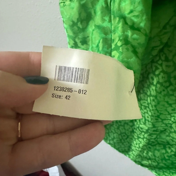 DUNDAS new with tags Green Silk Blend Dress 42 - Picture 7 of 12